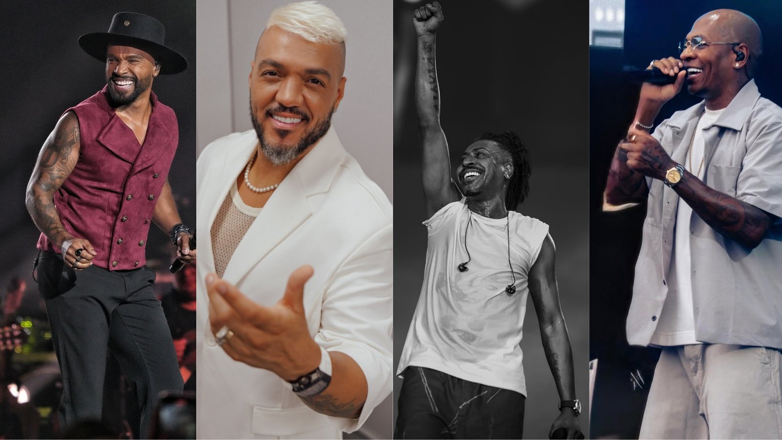 Alexandre Pires, Belo, Pixote e Turma do Pagode representam o pagode na Festa do Peão de Barretos 2026